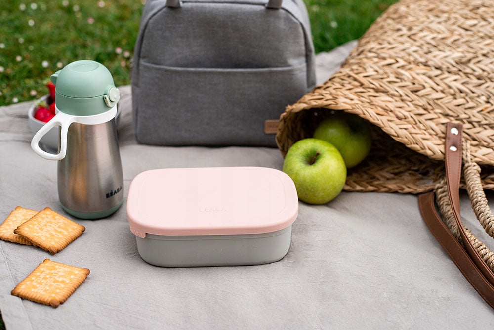 BEABA Lunchbox aus Edelstahl mit Trennwänden, 760 ml