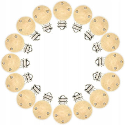 RUBY Artestar houten clips voor speenketting 16 stuks