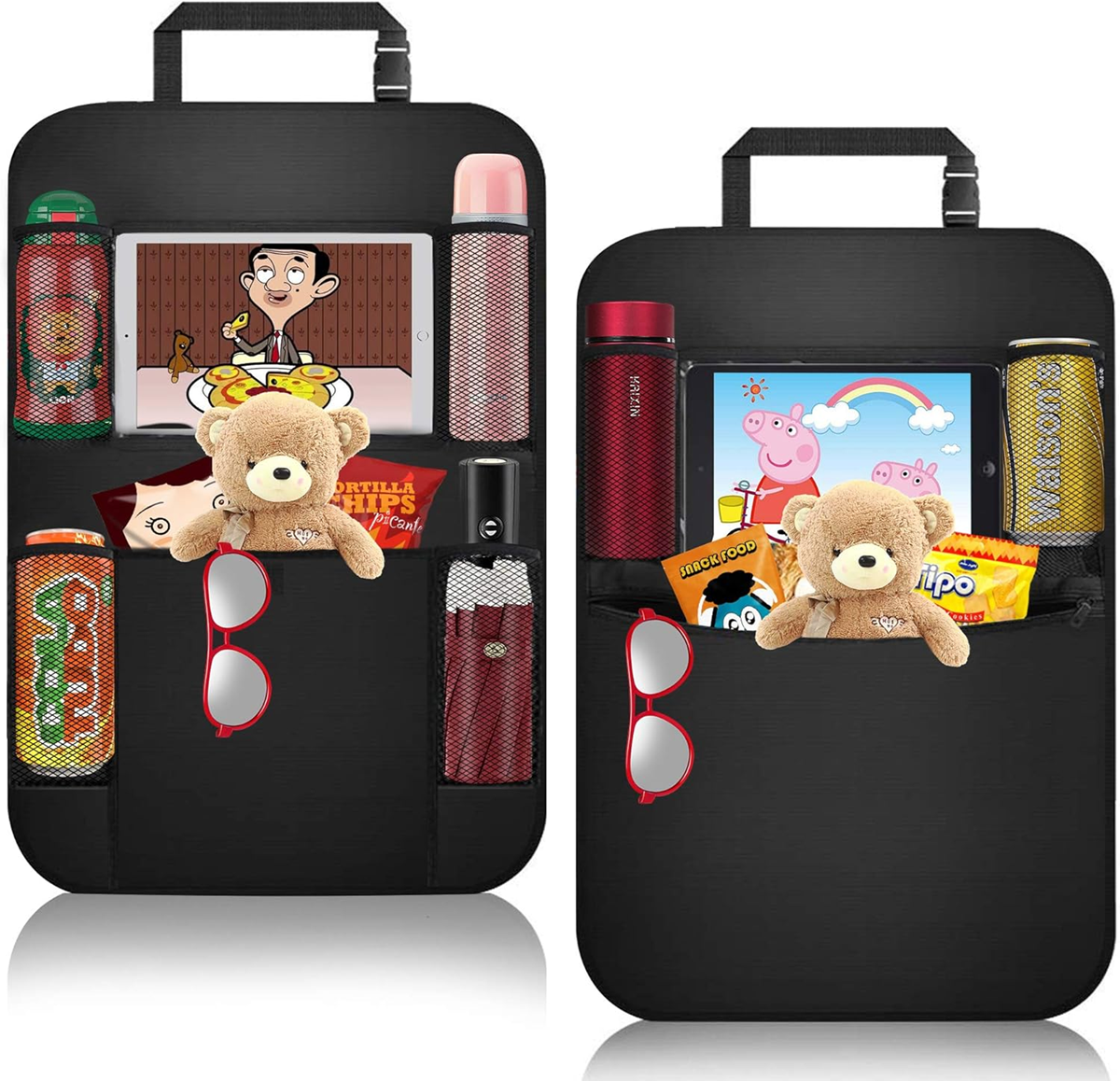 ASANMU Autositzschoner Rückenlehnenschutz Organizer 41x58 cm 2 Stück