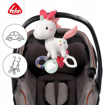 FEHN Aiko&Yuki suspension avec hochet et poignée pour poussette, siège auto