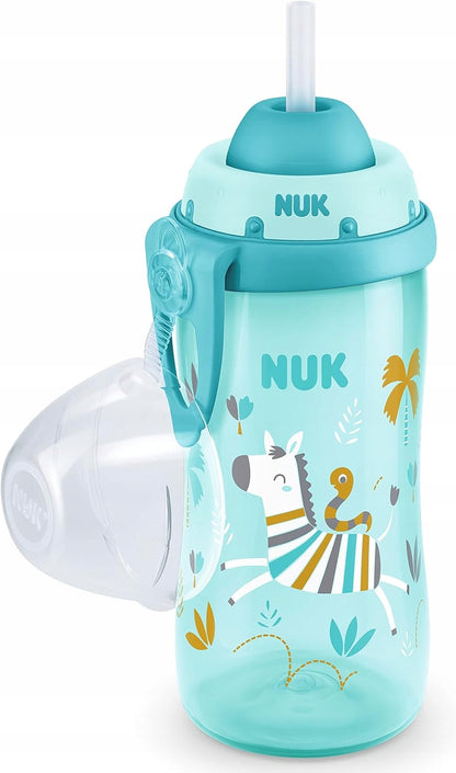 NUK Flexi Cup BOTTIGLIA con cannuccia 300 ml effetto camaleonte