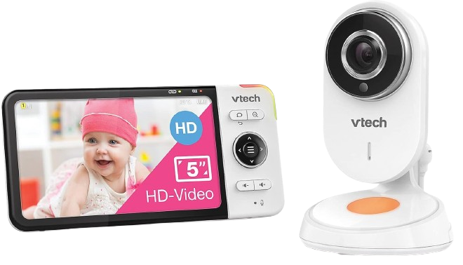 VTECH BM818 HD babyfoon met groothoekcamera 5" LCD