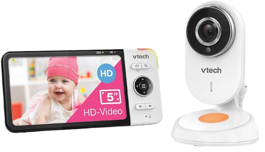 VTECH BM818 HD babyfoon met groothoekcamera 5" LCD