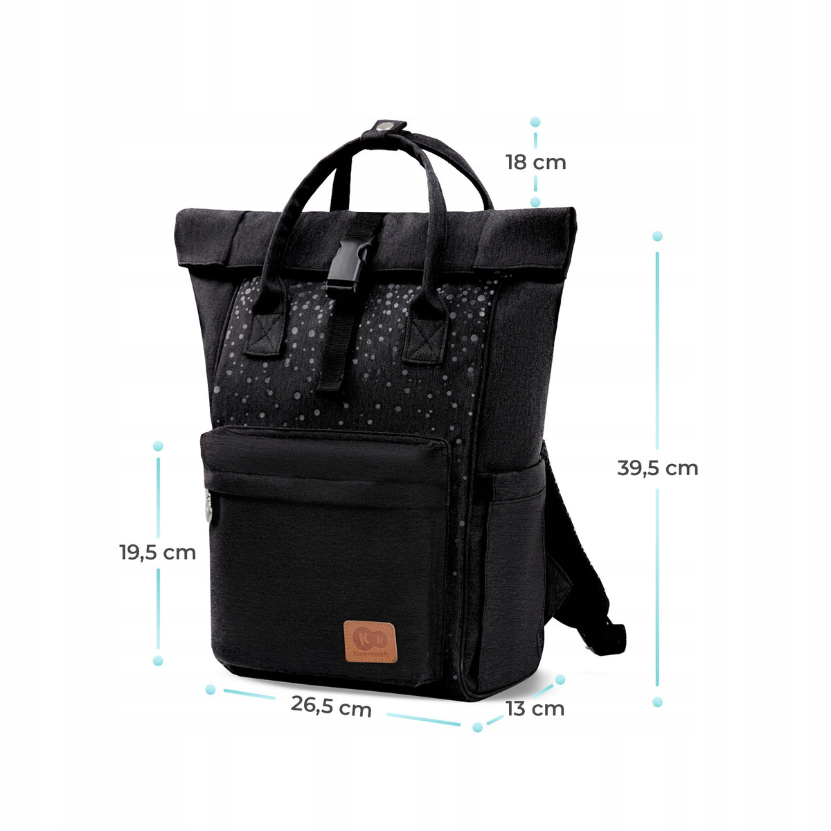 KINDERKRAFT MOONPACK CONFETTI mochila para pañales y accesorios