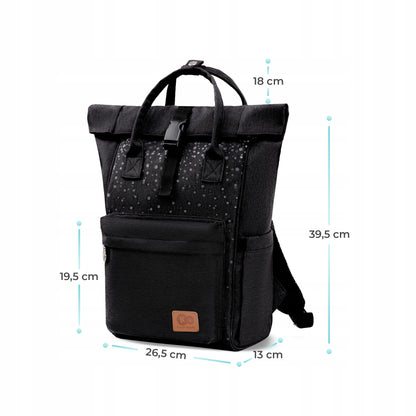 KINDERKRAFT MOONPACK CONFETTI mochila para pañales y accesorios