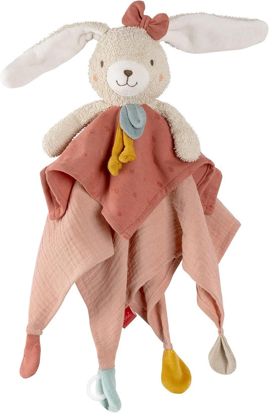 FEHN Natur katoenen comforter deken knuffel KONIJN 37 cm