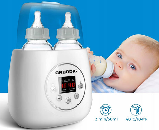 GRUNDIG 3 en 1 calientabiberones, calentador y esterilizador