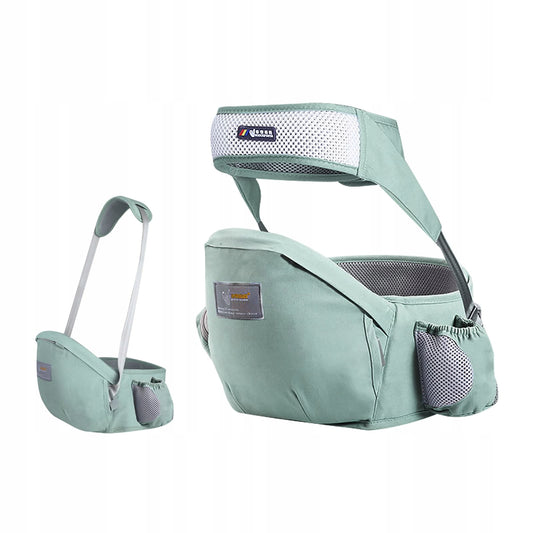 SONARIN fotelik nosidełko biodrowe 0-36msc, zielony fotelik dla dzieci 0-30 kg