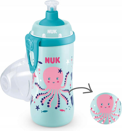 NUK Junior Cup PALACK 18 hónap+ push-pull szívóka 300 ml KAMÉLEON HATÁS