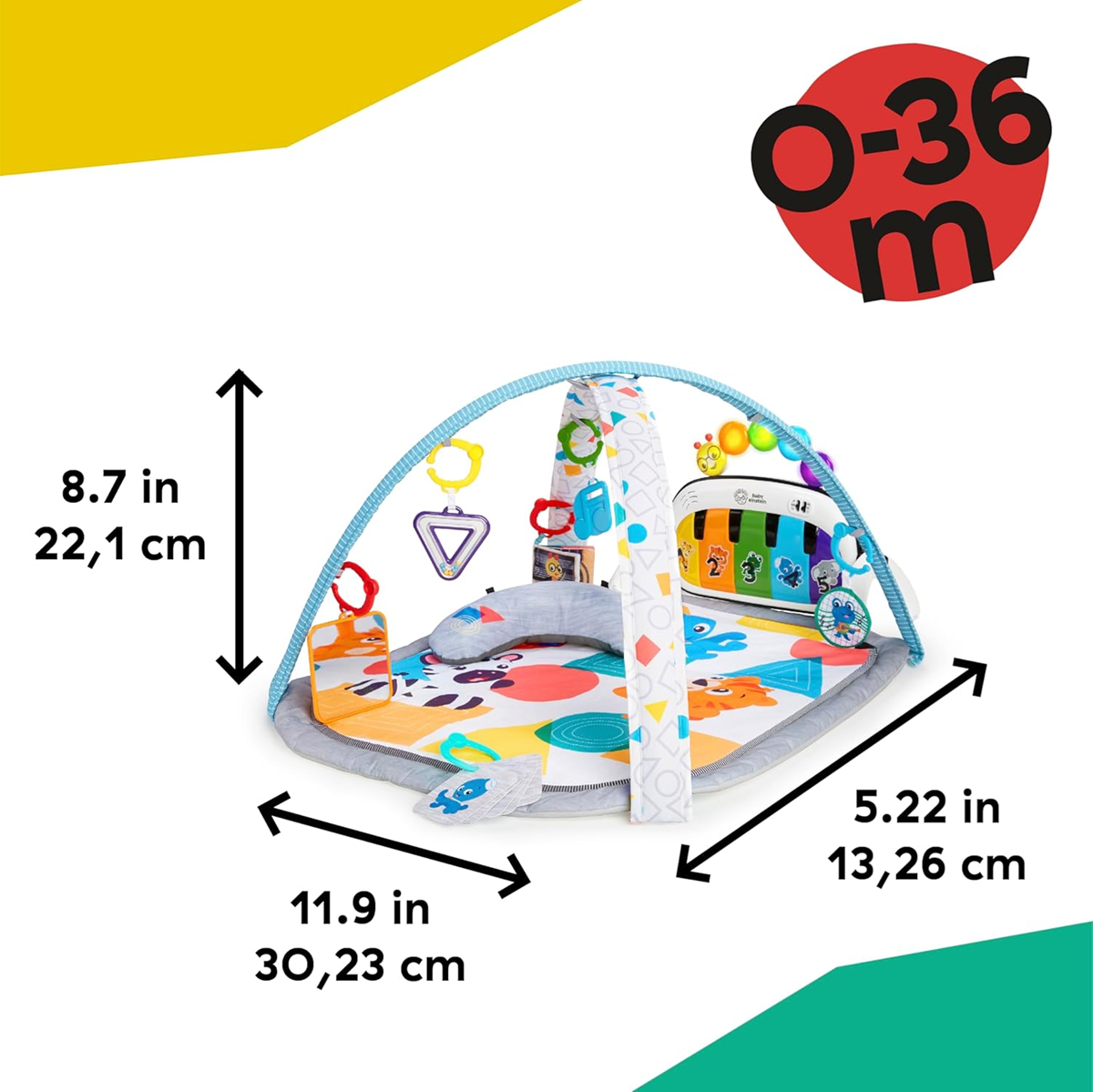 BABY EINSTEIN Kickin' Tunes 4-in-1 Spieldecke + Spielzeuge