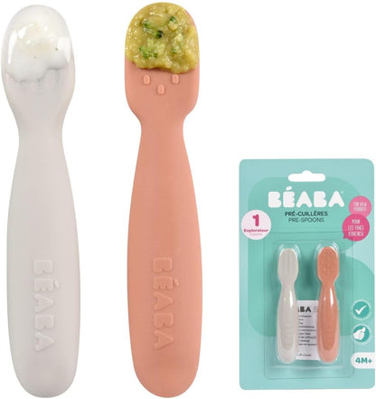 BEABA siliconen lepeltje x2 4m+