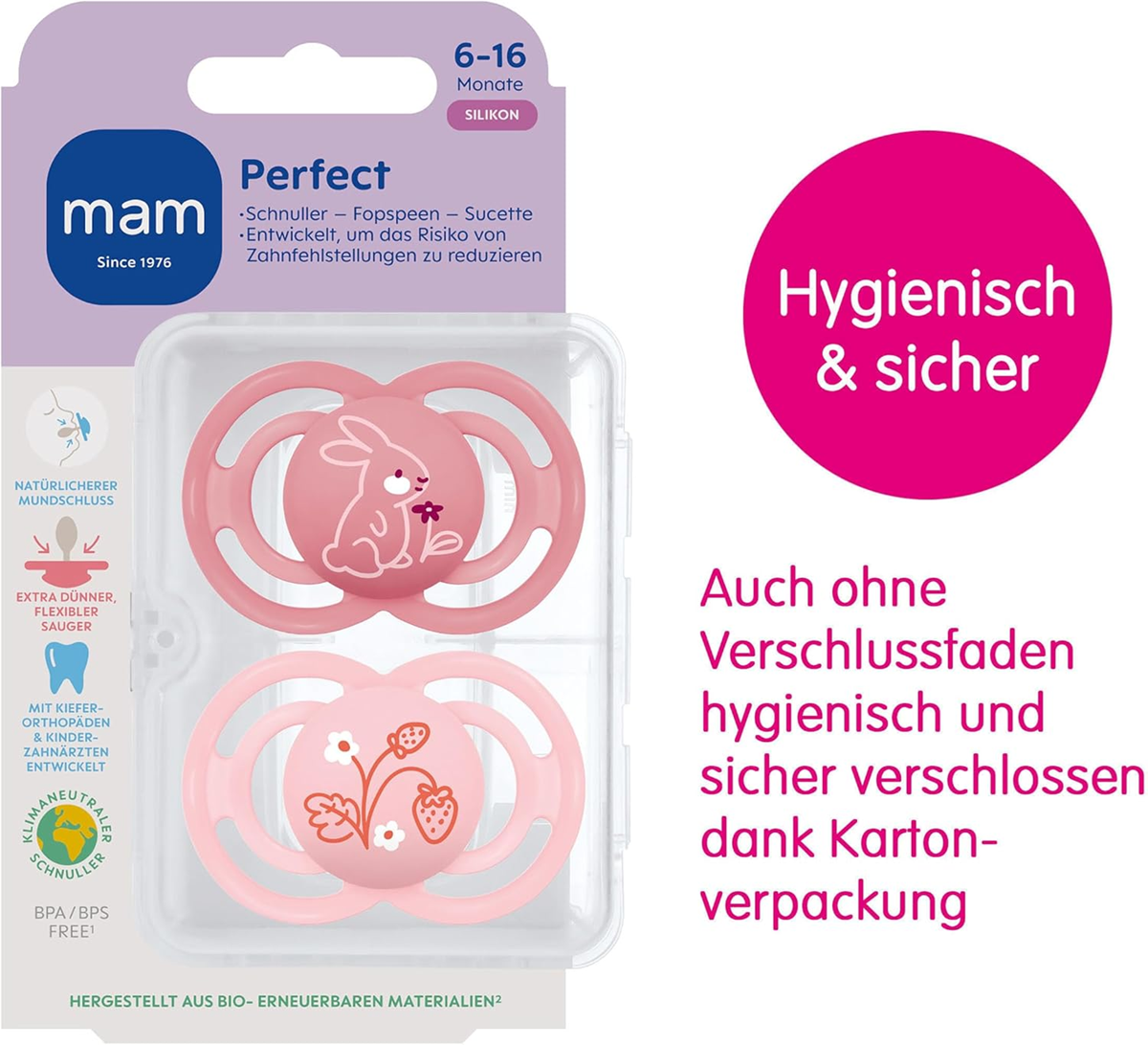 MAM Perfect cumlík x2 6 – 16 mes. SILIKÓN