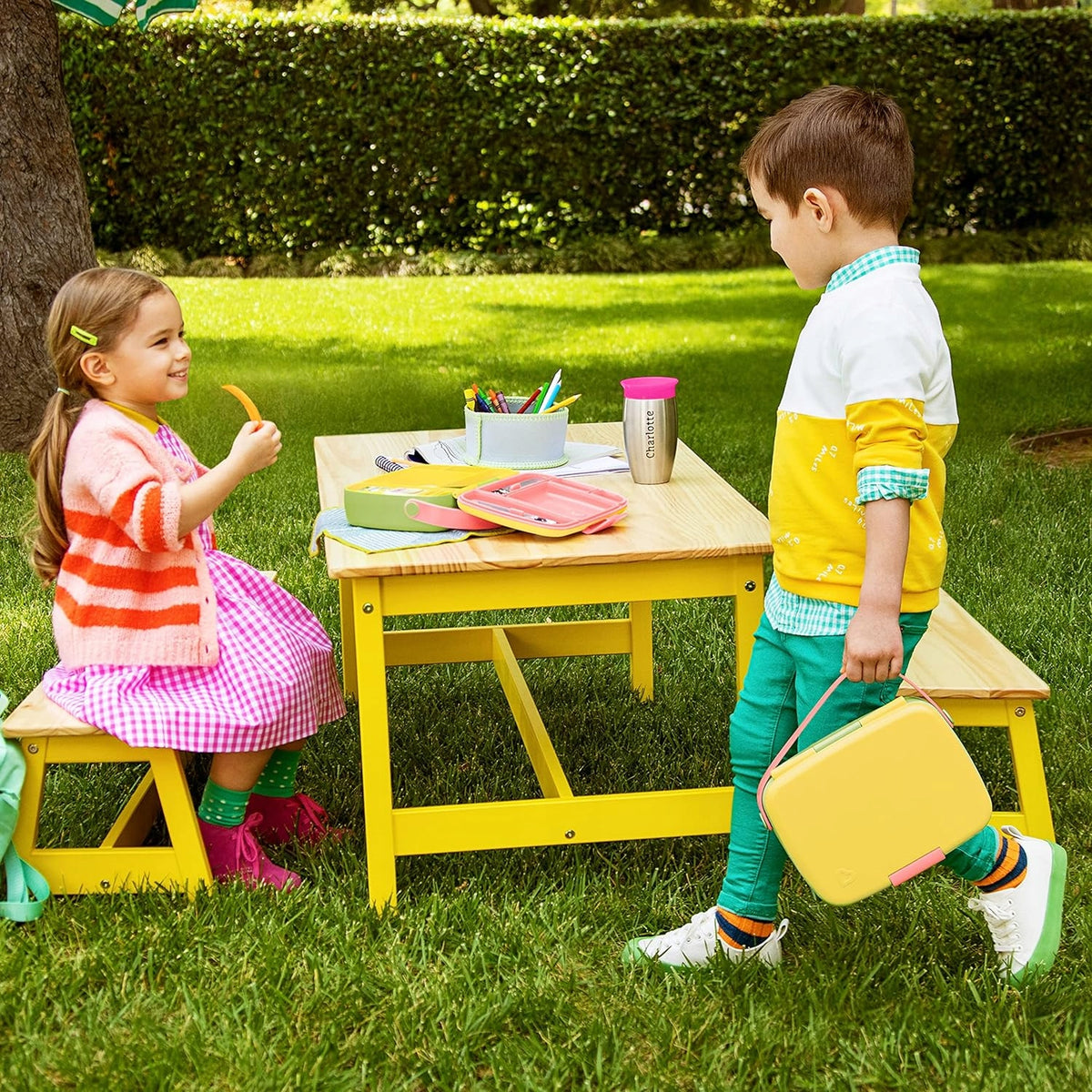 MUNCHKIN Bento Box portapranzo + posate, 5 scomparti