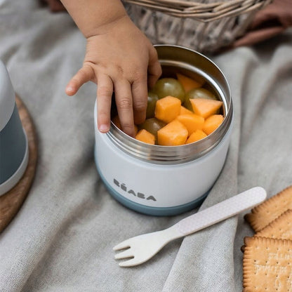 BEABA geïsoleerde thermotas + thermosfles drinkfles lepel