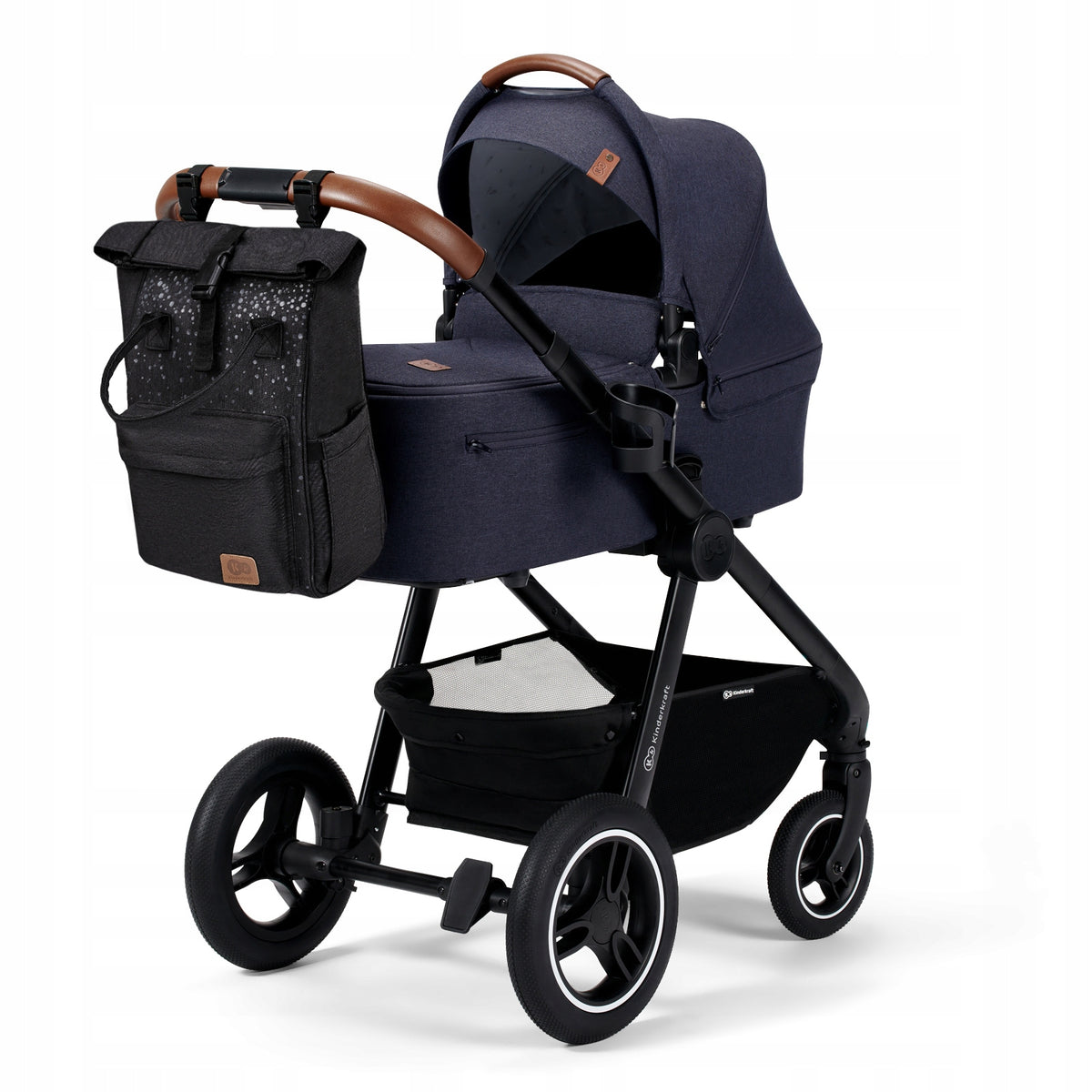 KINDERKRAFT MOONPACK CONFETTI plecak na pieluchy i akcesoria przyczepiony do wózka dziecięcego