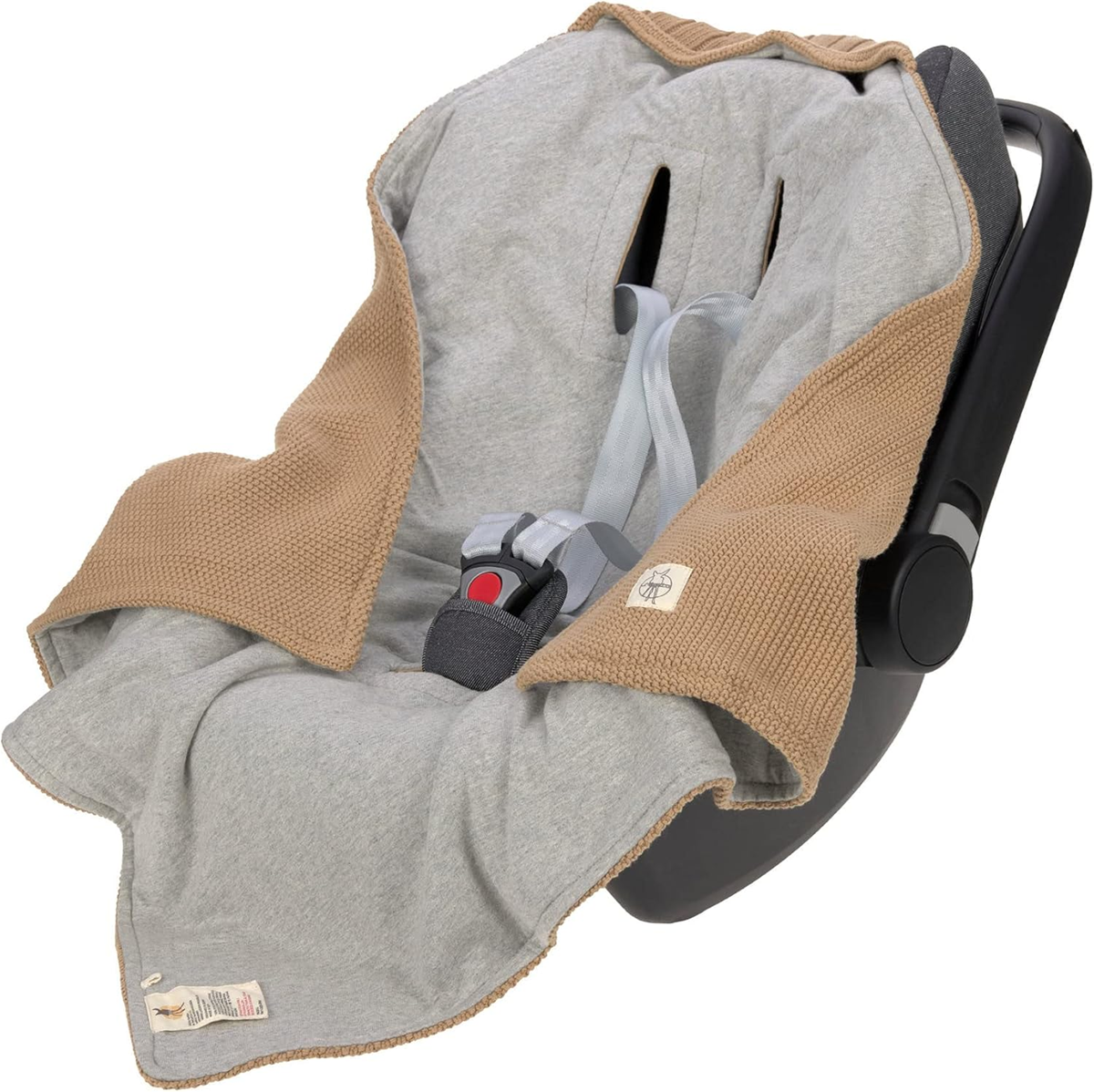 LASSIG manta envolvente para silla de coche GOTS