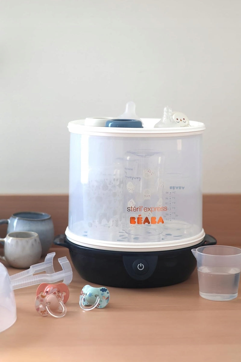 BEABA Steril'Express 2in1 stoomsterilisator + tang en maatbeker