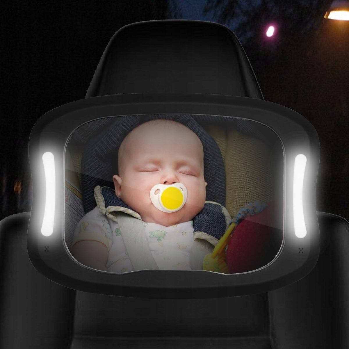 FITNATE baby-watching mirror with light and remote control