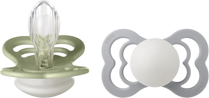 BIBS SUPREME GLOW fopspenen silicone 6msc+ SYMETRIC