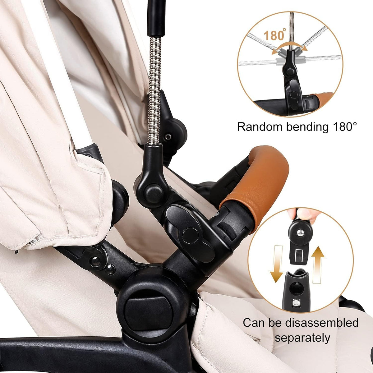ZJ RIGHTO beschermparasol voor kinderwagen diameter 74 cm UV-stralen waterdicht