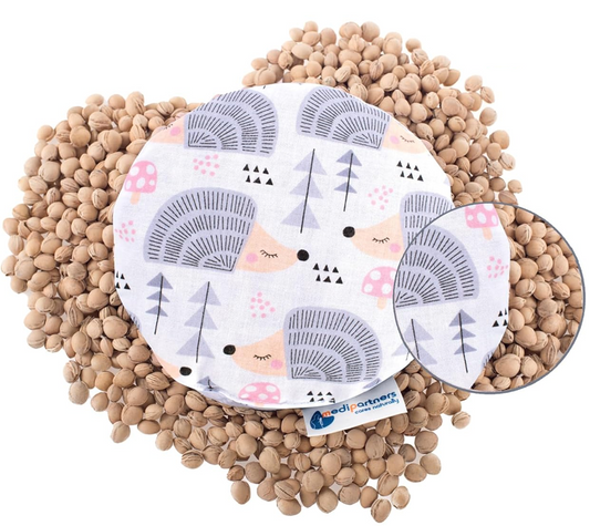 MEDI PARTNERS katoenen warmtekussen met kersenpitten ECHTES 15 cm 180 g
