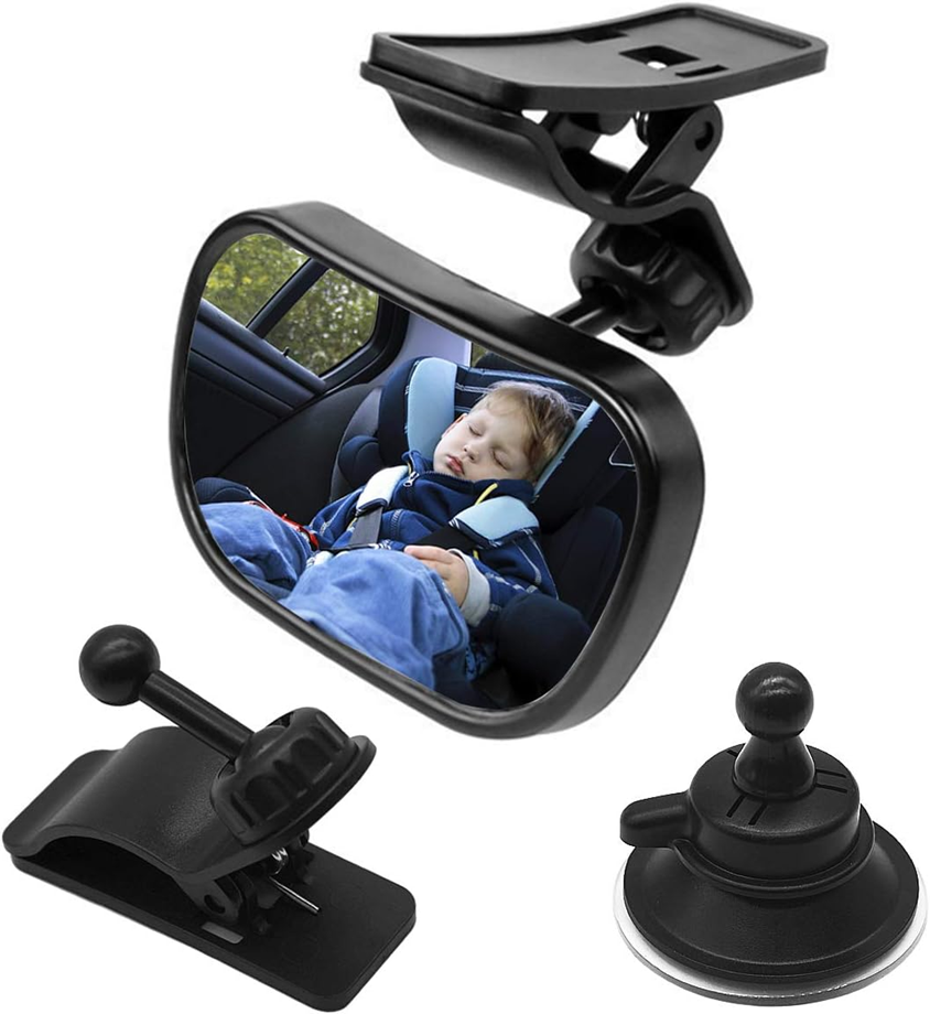 NATUCE miroir de voiture pour surveiller bébé 5,5 x 8,8 cm