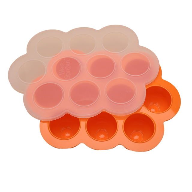 Fresh Foods siliconen diepvriesvorm voor levensmiddelen 10 x 60 ml