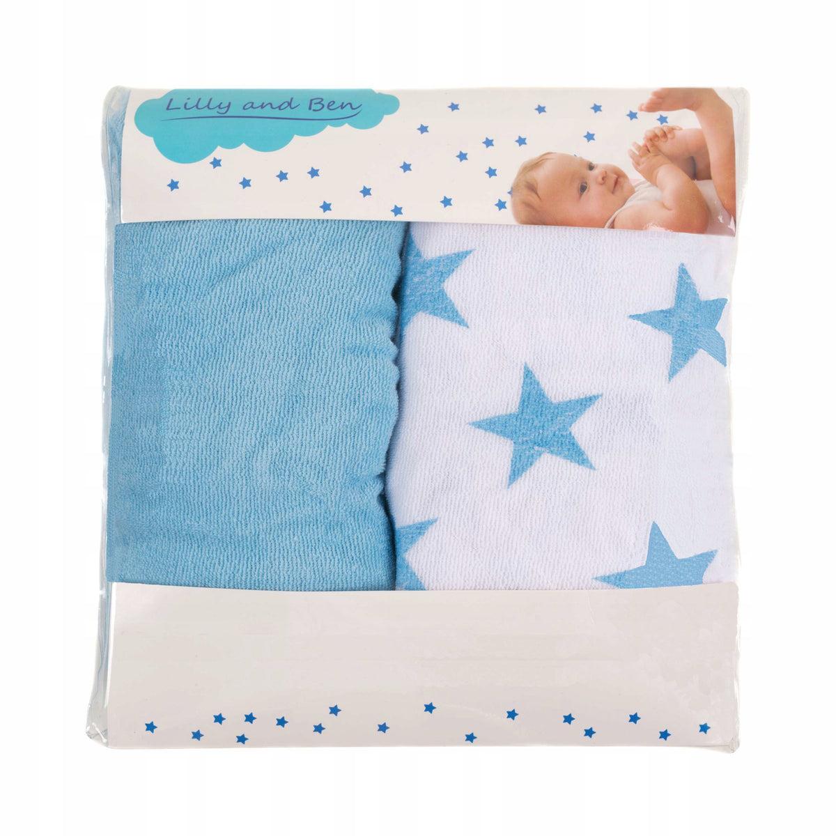LILLY AND BEN 2 x terry cloth changing table covers