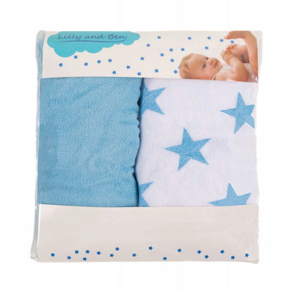 LILLY AND BEN 2 x terry cloth changing table covers