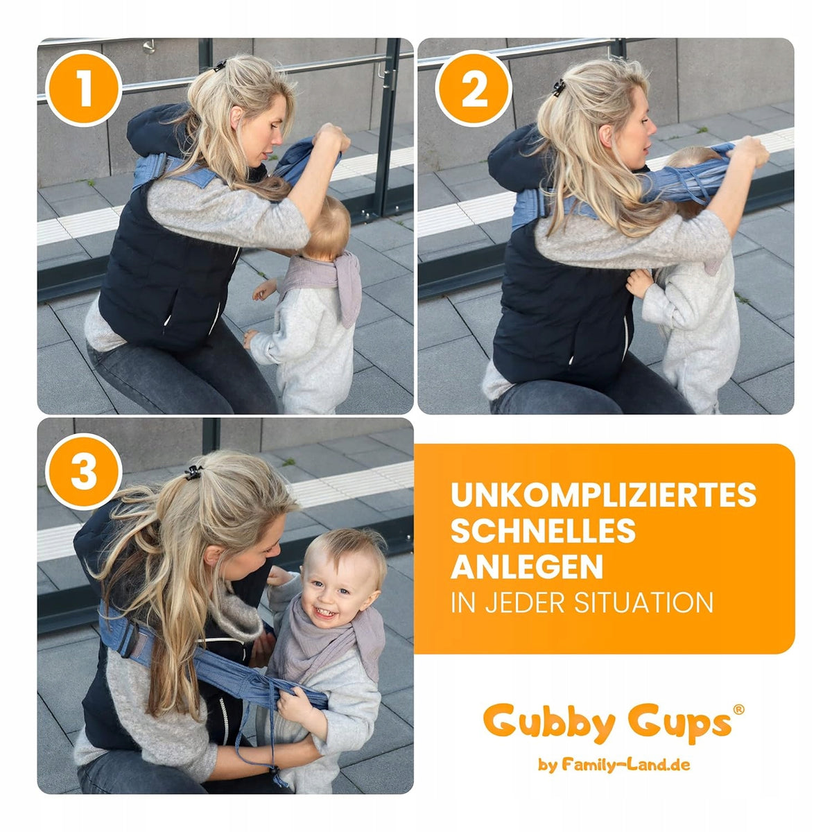 GUBBY GUPS draagzak PAS doek tot 15kg