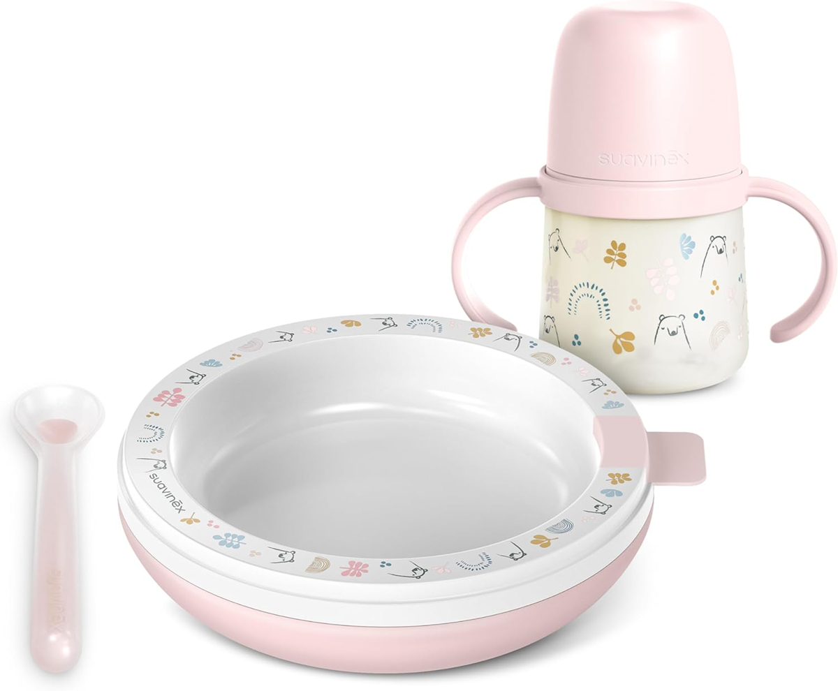 SUAVINEX thermo set bord beker lepel FOREST
