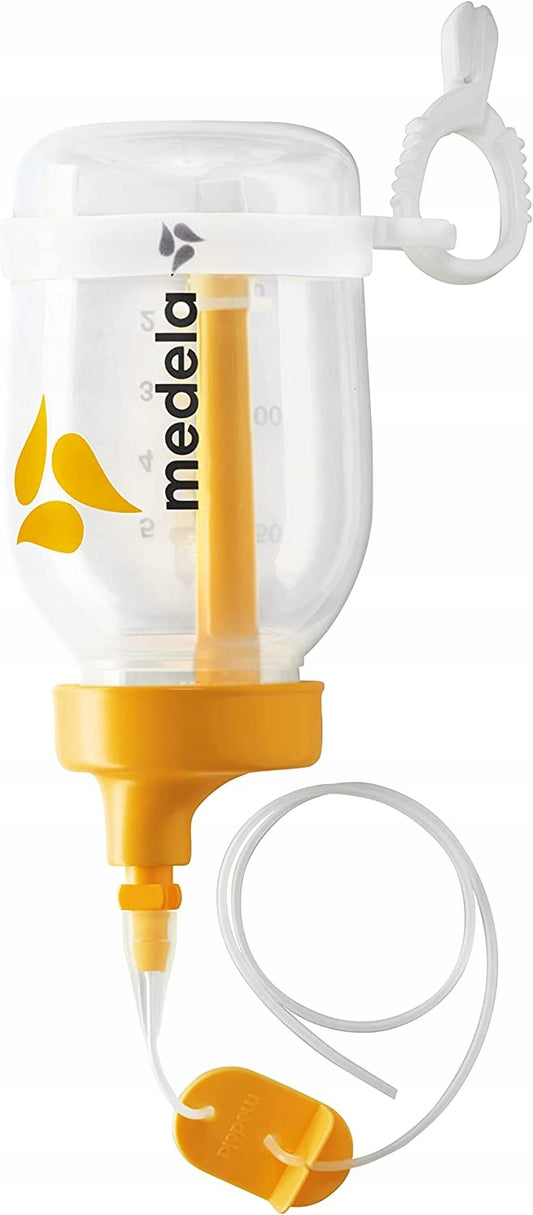 MEDELA system wspomagający karmienie piersią SNS, butelka z rurką do karmienia niemowląt
