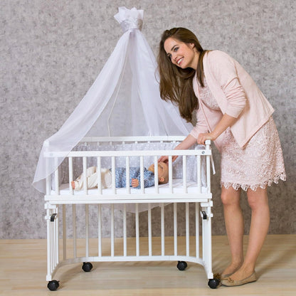 BABYBAY zwenkwielen met rem voor ledikant, 4 stuks