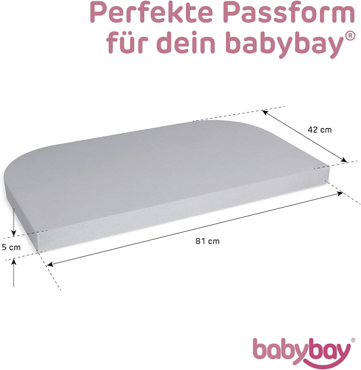 BABYBAY prześcieradło z gumką do Original 81x42 cm