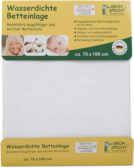 NATURSPECHT waterdichte matrasbeschermer 100x70 cm