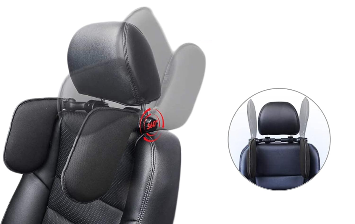 WORTH PLANET Auto Slaap Hoofdsteun 7 - 18 cm 360 °