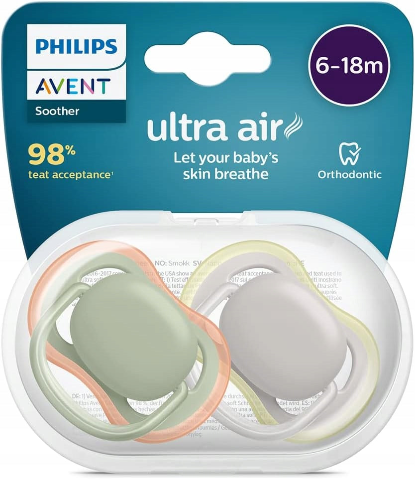 PHILIPS AVENT Ultra Air dudlíky x 2 6-18 měsíců