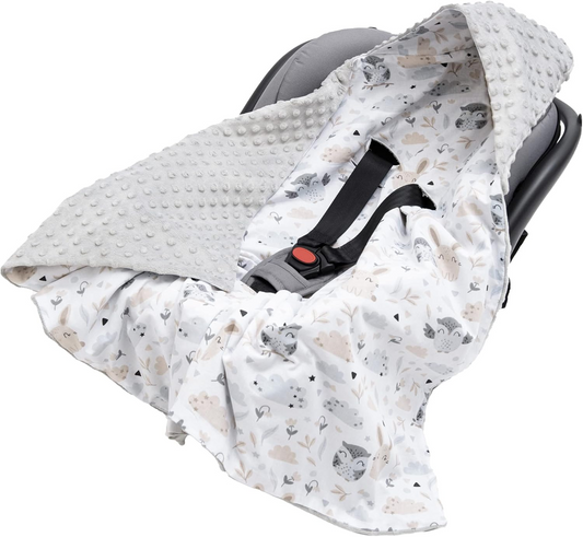 MEDIPARTNERS coperta avvolgente per seggiolino auto MINKY