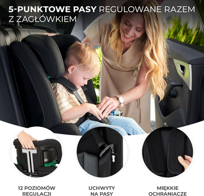 KINDERKRAFT SAFETY FIX 2 i-Size scaun auto 9-36kg gr 1/2/3 ISOFIX