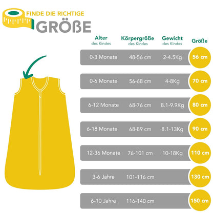 Sac de couchage SCHLUMMERSACK 1TOG 150 6-10 ANS