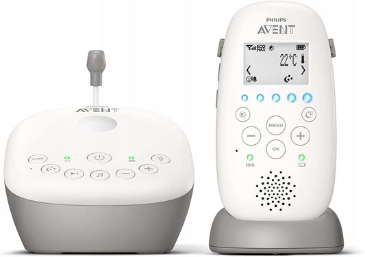 PHILIPS AVENT SCD733/26 niania elektr. + projektor, cyfrowa niania DECT z bazą ładującą i projektorem