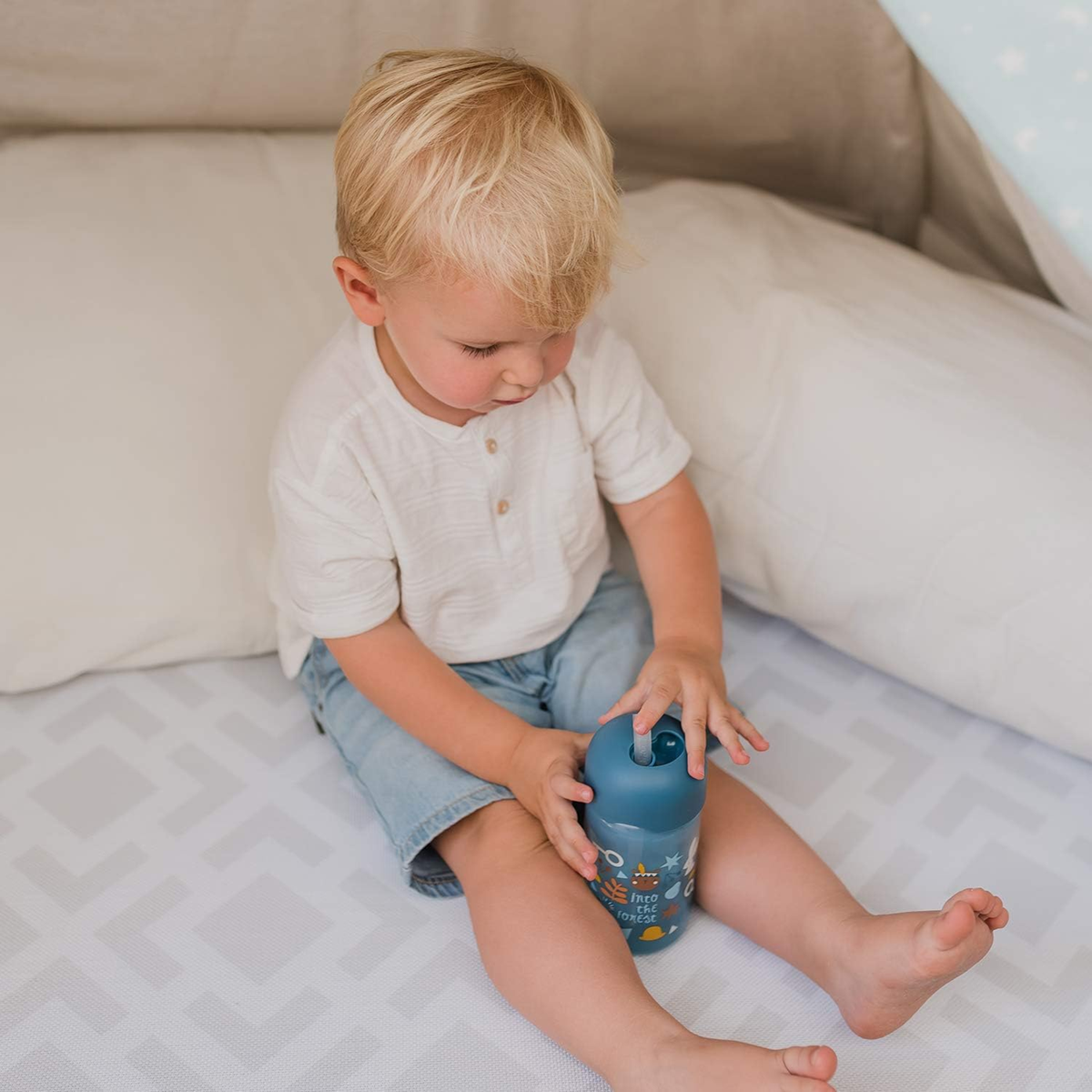 SUAVINEX Straw Trainer Cup anti-lekbeker met rietje 340 ml 18 m+