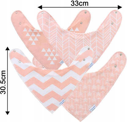 LULU MOON bandana slabbetjes 0-36msc x8