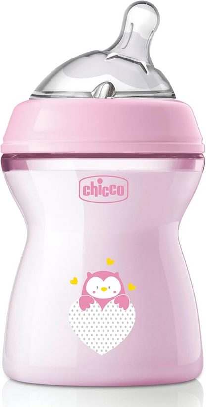 CHICCO NaturalFeeling fles 250 ml 2 m+ medium flow