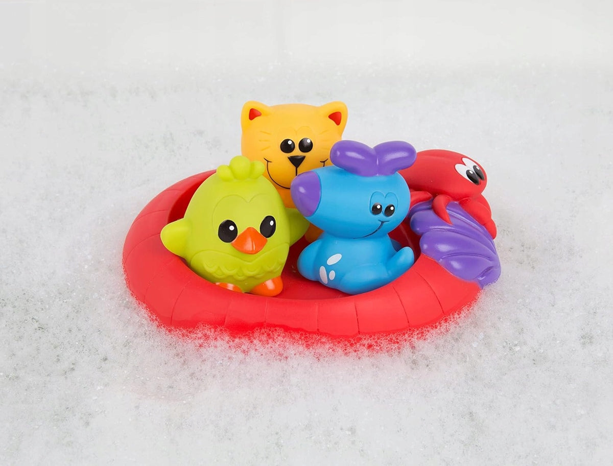 PLAYGRO Splash and Float jouets de bain en caoutchouc 6 m+ 4 pièces