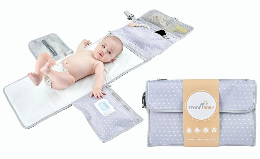 TENDSBABY verschoonmat organizer met bevestiging voor kinderwagen