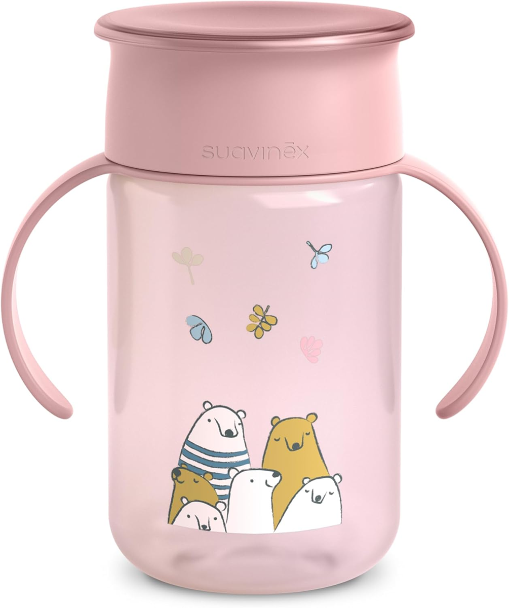 SUAVINEX Gobelet d’Apprentissage Tasse Anti-Fuite 360° 340 ml