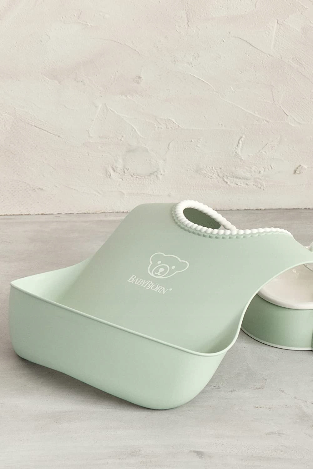 BABYBJORN śliniak silikonowy z kieszonką x2