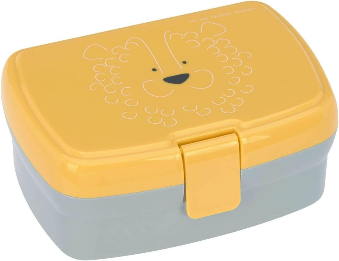 LASSIG desiatový box s vyberateľnou táckou na občerstvenie 460 ml LEV