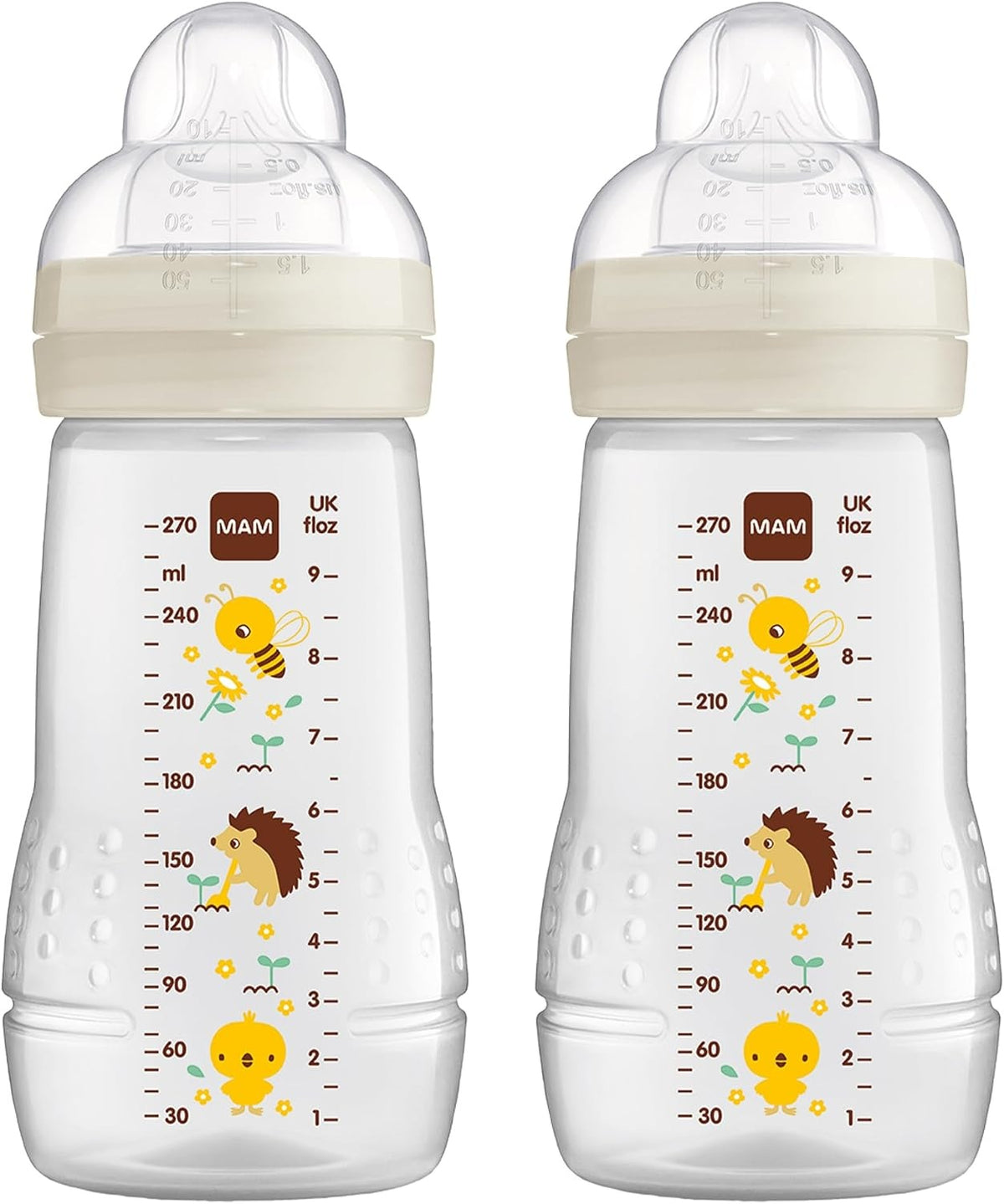 MAM Easy Active flessenset 2x 270 ml leeftijd 0+ speen 1 WEIDE